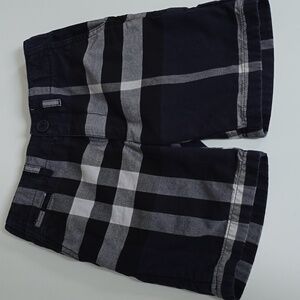 Burberry Navy Plaid Shorts Boys Size 6